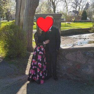 Two piece prom dress